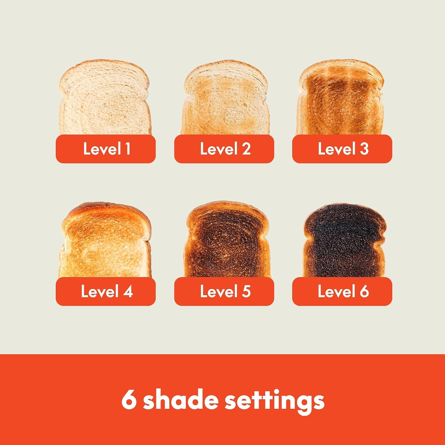 Brand illustration of the six browning settings