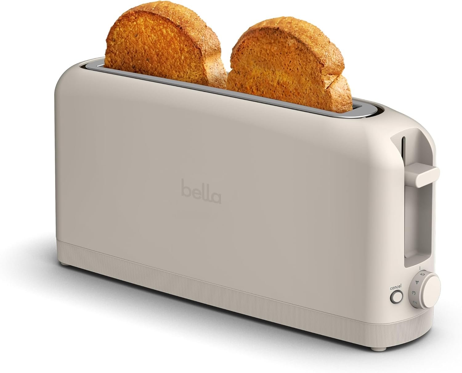 Bella two-slice slim toaster in Oatmilk