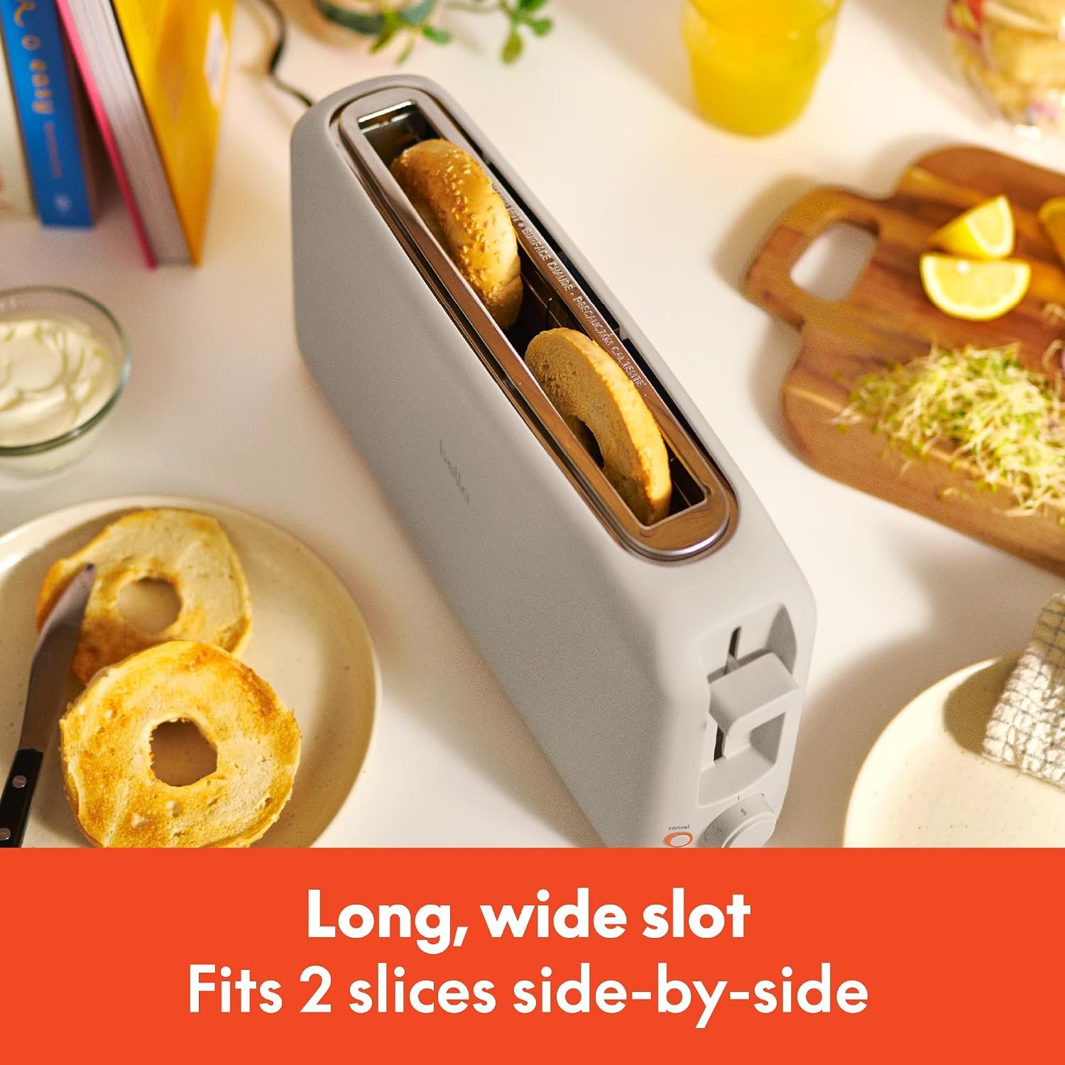 Brand photo showing bread in the long slot